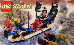 レゴ 3050 赤ニンジャのボート Shanghai Surprise 忍者 Ninja