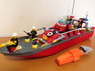 レゴ 7906 消防ボート Fireboat シティー レゴブロック Lego 作り方を紹介サイト レゴラボ Legolab
